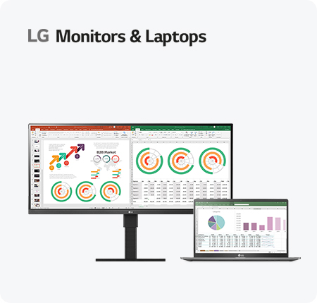 LG Monitors & Laptops text image